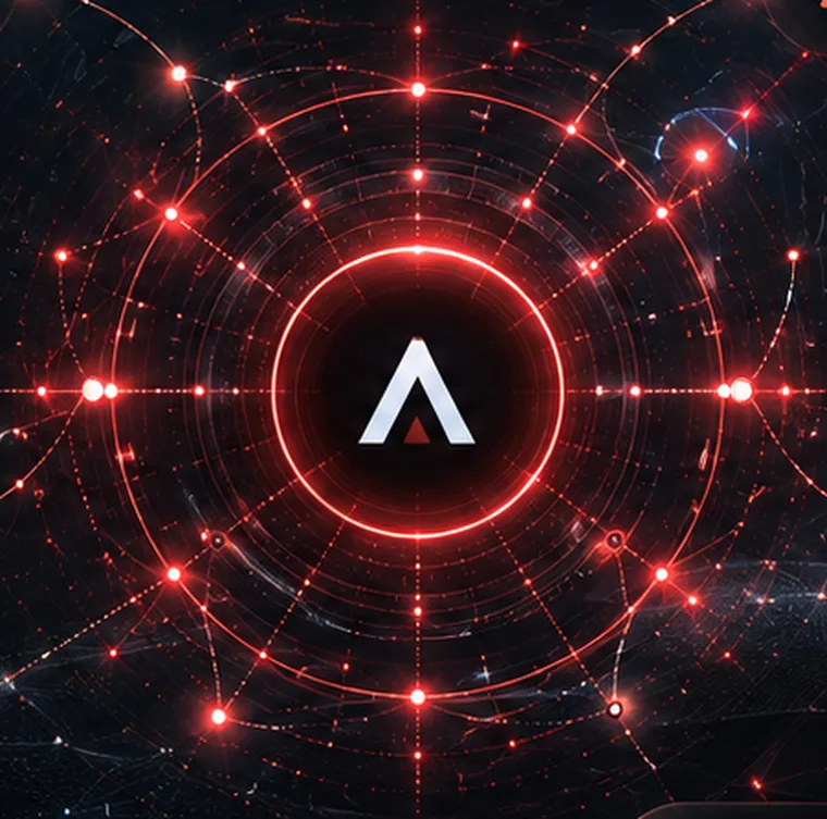 The Artlogic mark at the centre of a network of AI citations, entities and knowledge-graph connections