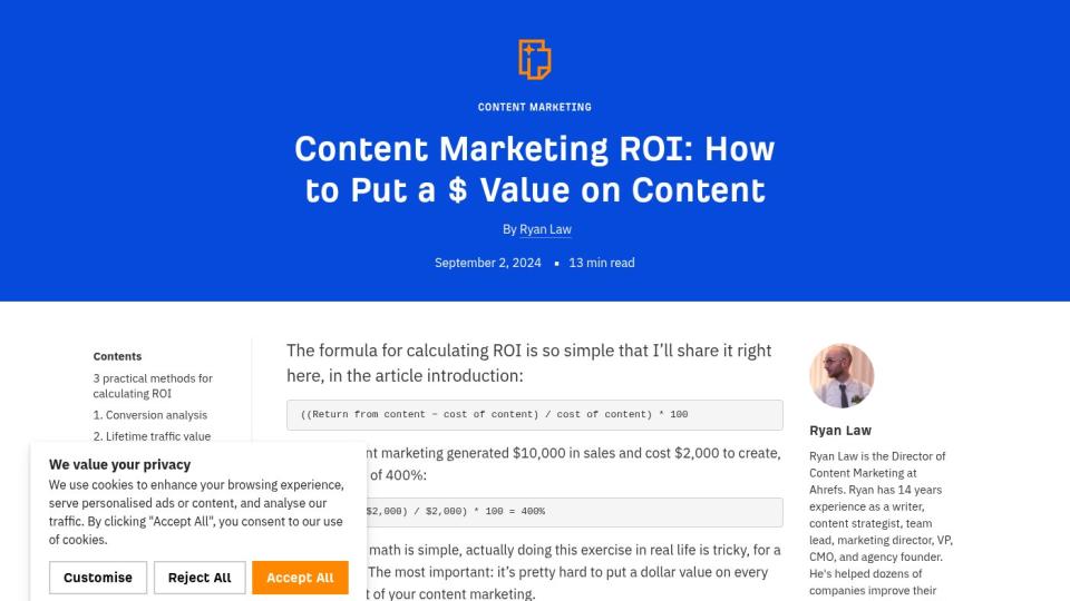 Content Marketing ROI: How We Measure What Actually Matters