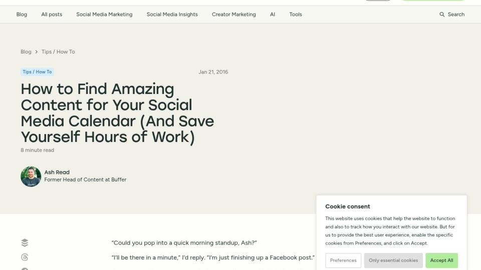 The 2025 Social Media Content Calendar Framework